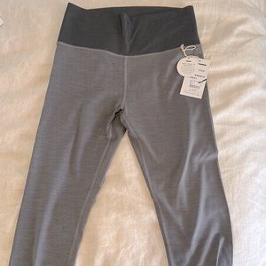 Luxe rib studio legging in heather gray